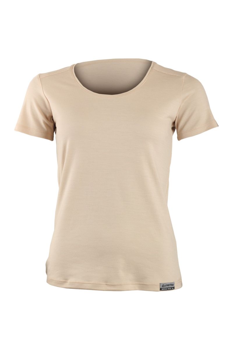 Lasting dámske merino tričko IRENA 7070 béžová Veľkosť: 2XL