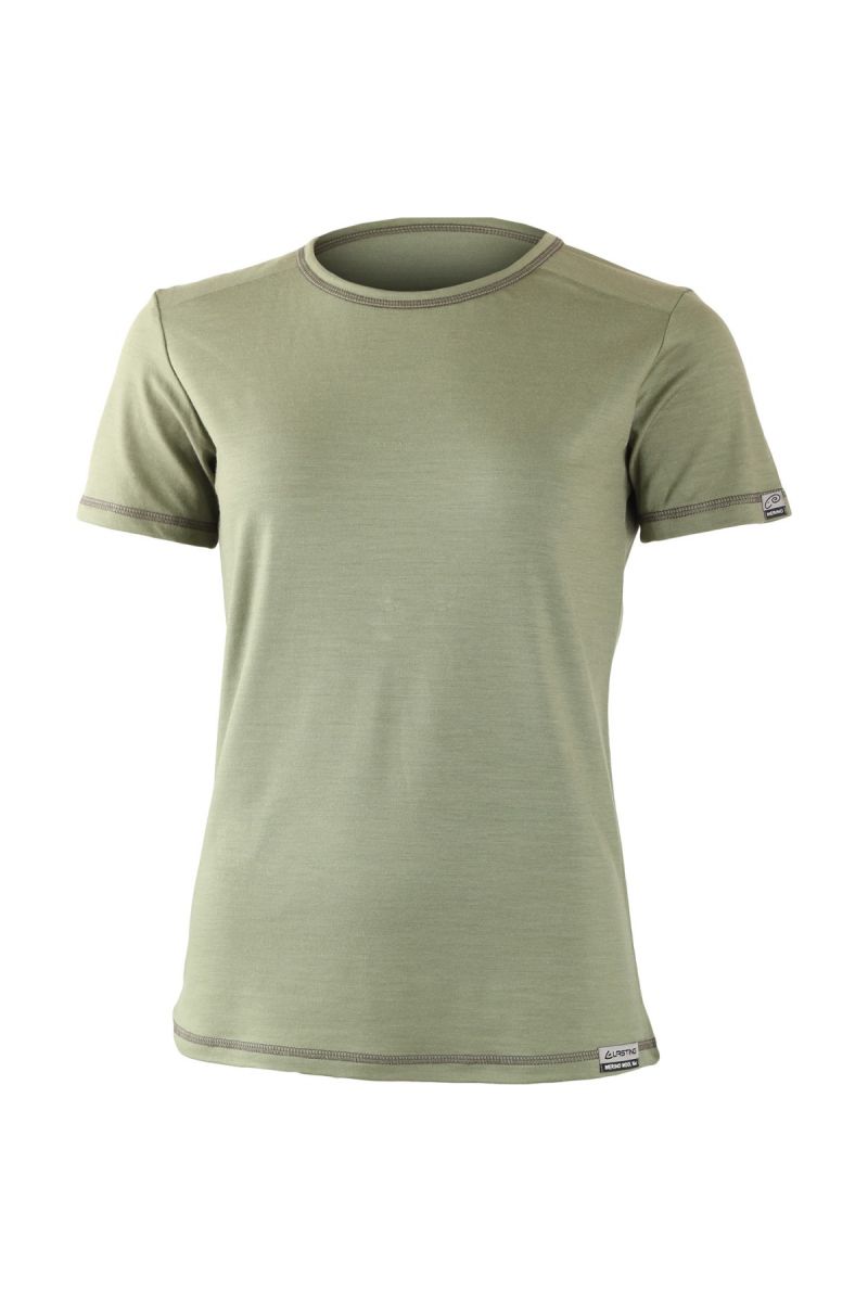 Lasting dámske merino triko VLADA zelené Veľkosť: XL 8596445006346