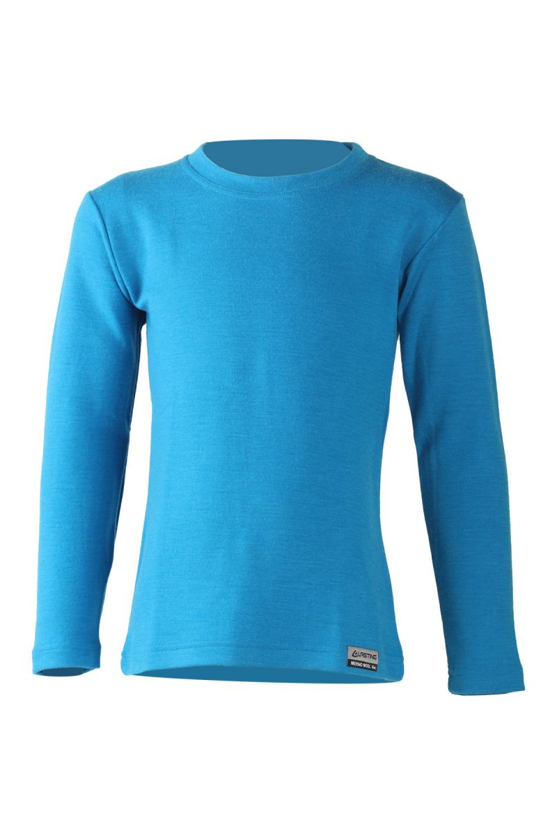 Lasting detská merino mikina STONY modrá Veľkosť: 150 8596445005509