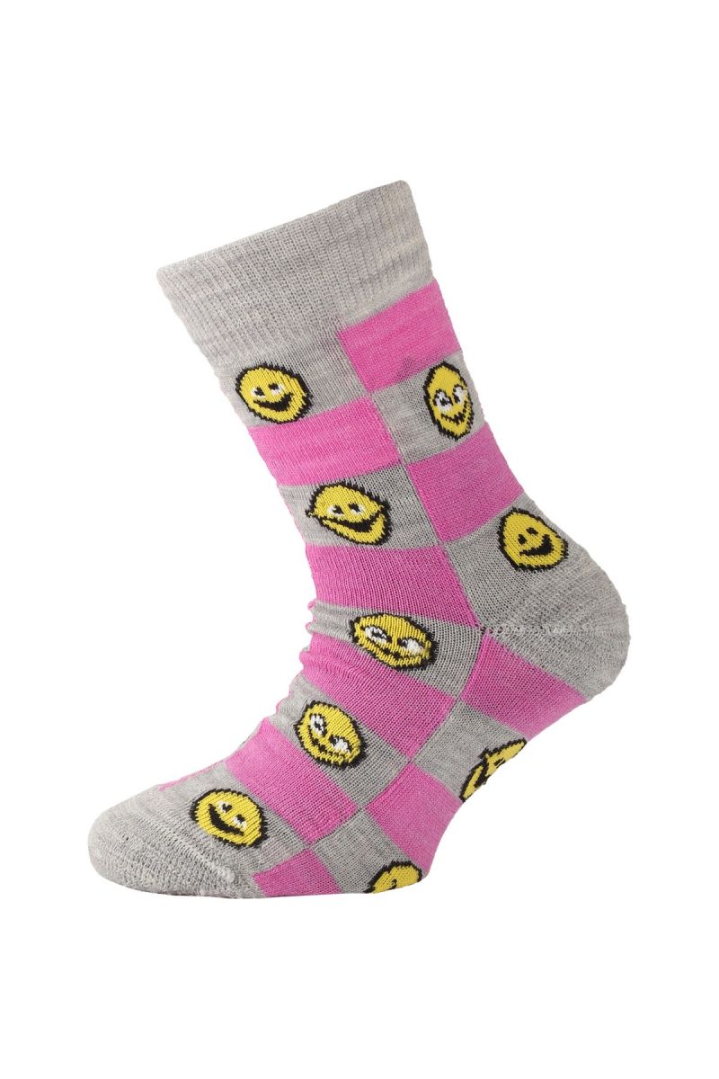 Lasting detské merino ponožky TJE ružové Veľkosť: (34-37) S