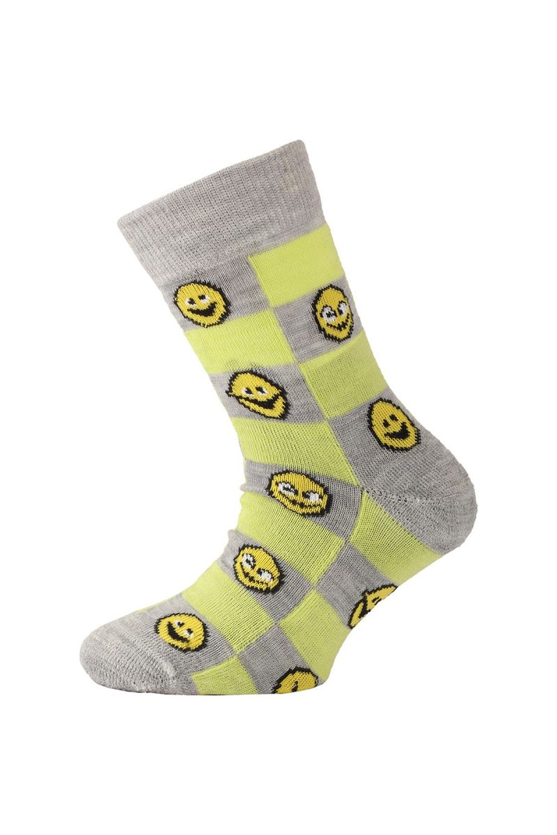 Lasting detské merino ponožky TJE žlté Veľkosť: (34-37) S