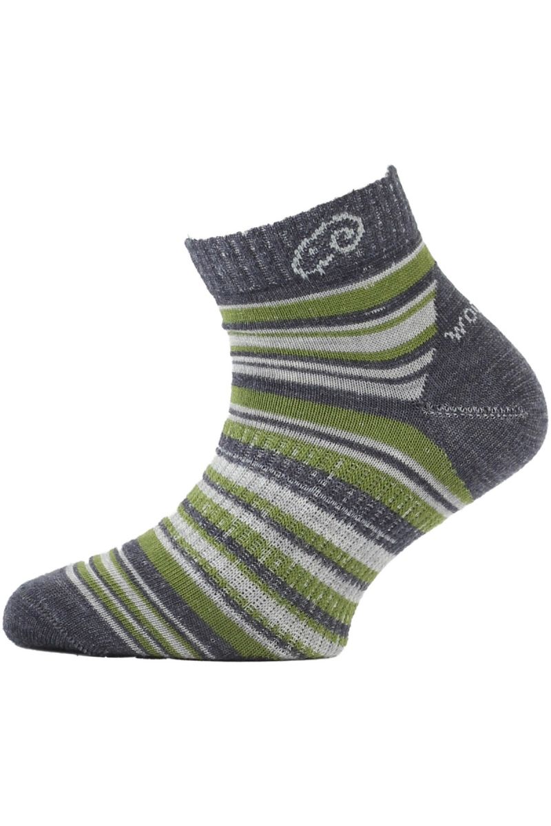 Lasting detské merino ponožky TJP zelené Veľkosť: (34-37) S