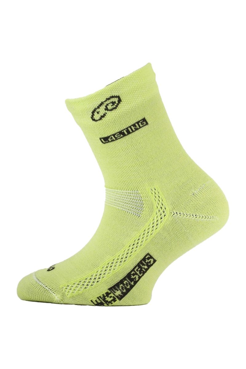 Lasting detské merino ponožky TJS žlté Veľkosť: (34-37) S