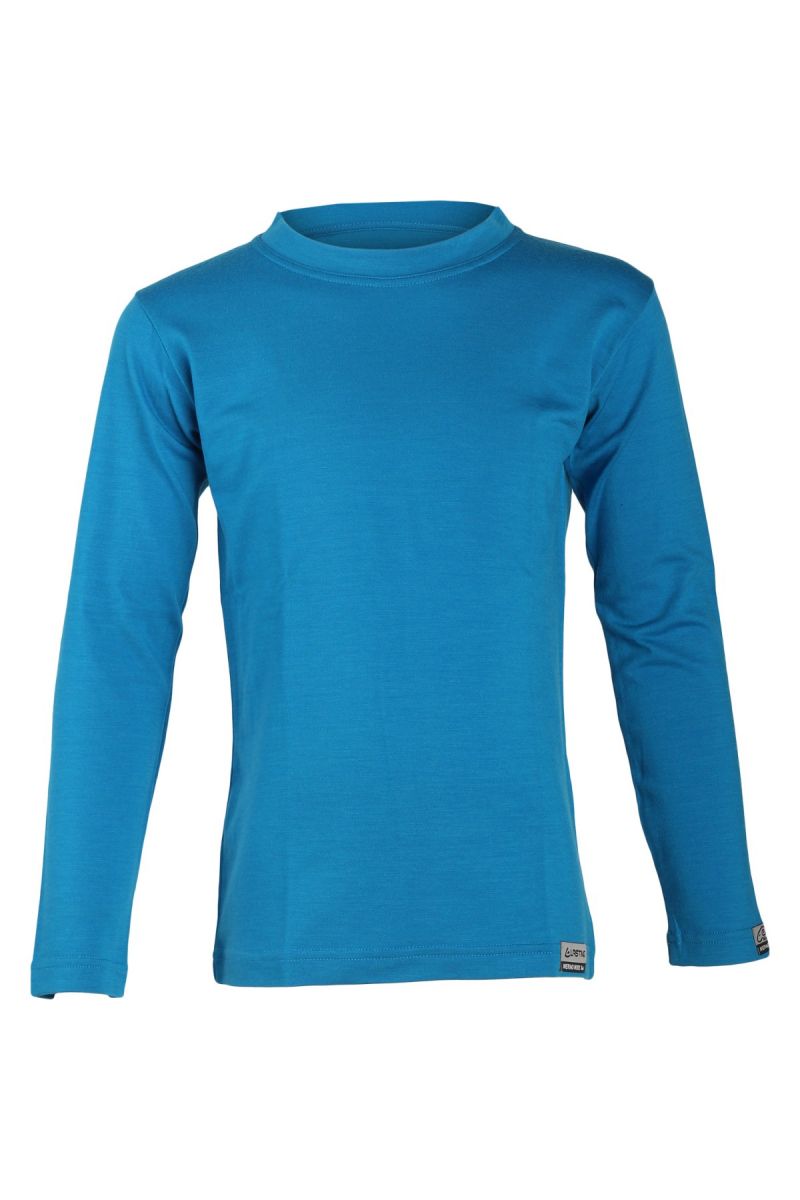 Lasting detské merino tričko LONY modré Veľkosť: 110