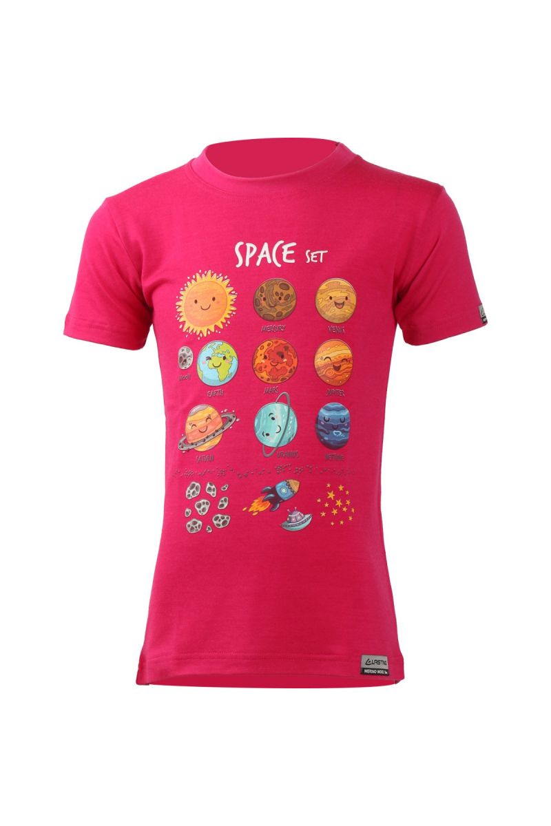 Lasting detské merino tričko LUNA 4747 ružové Veľkosť: 110