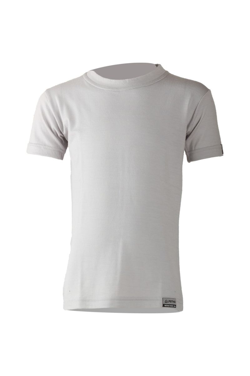 Lasting detské merino tričko TONY šedej Veľkosť: 130