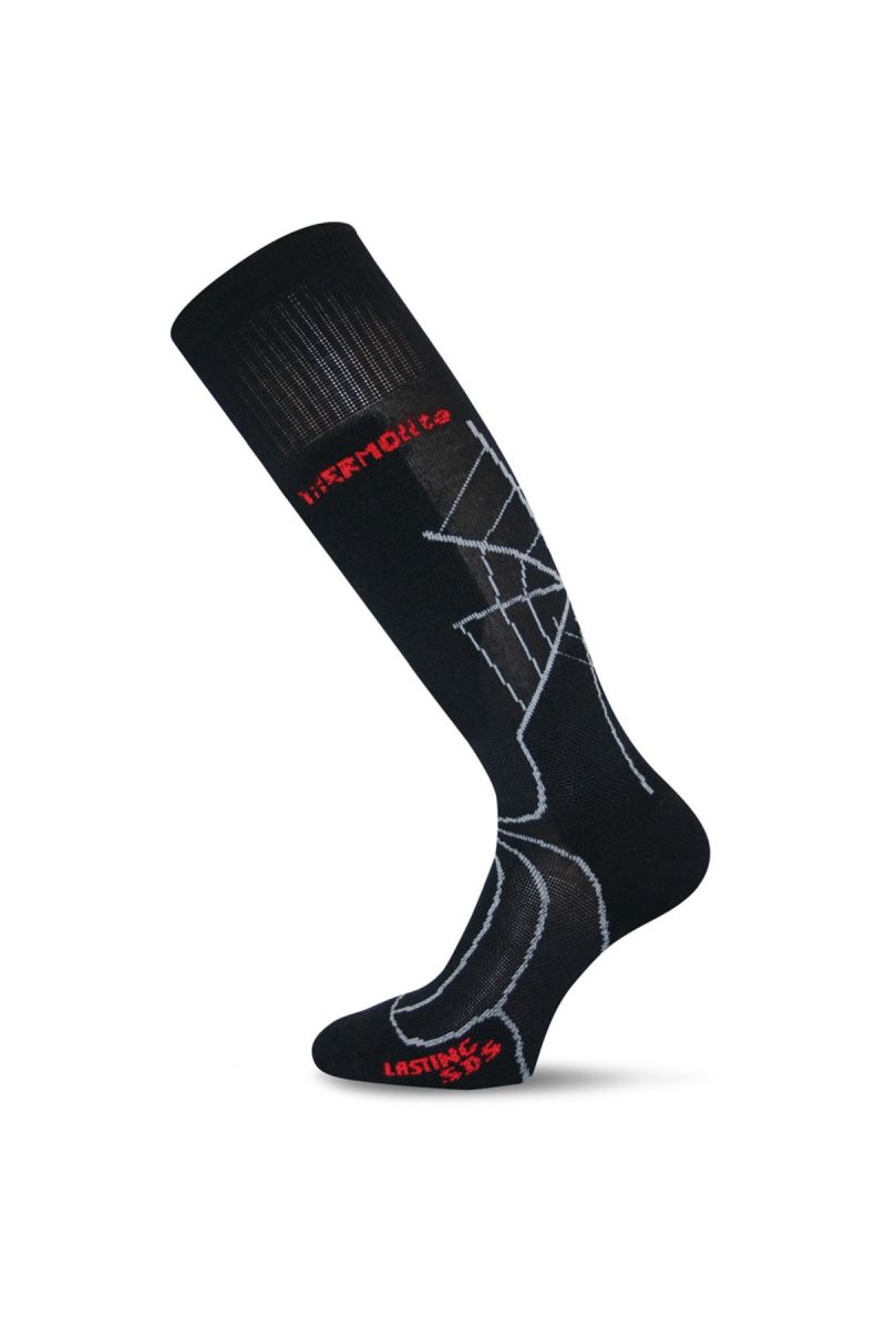 Lasting funkčné lyžiarske podkolienky SDS čierne Veľkosť: (42-45) L