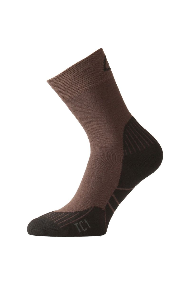 Lasting funkčné ponožky TC1 hnedé Veľkosť: (38-41) M