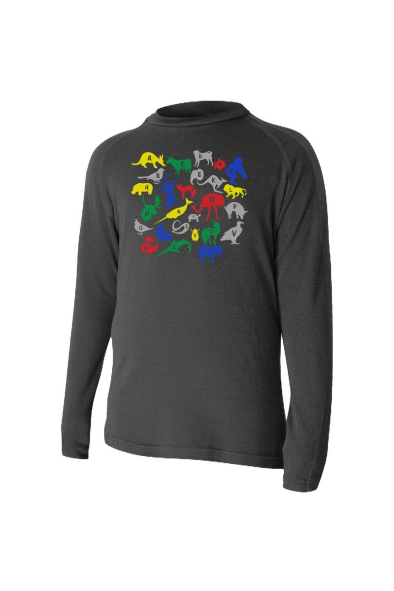 Lasting HARO 9090 čierna Vlnené Merino tričko s tlačou Veľkosť: 140 8595067837789