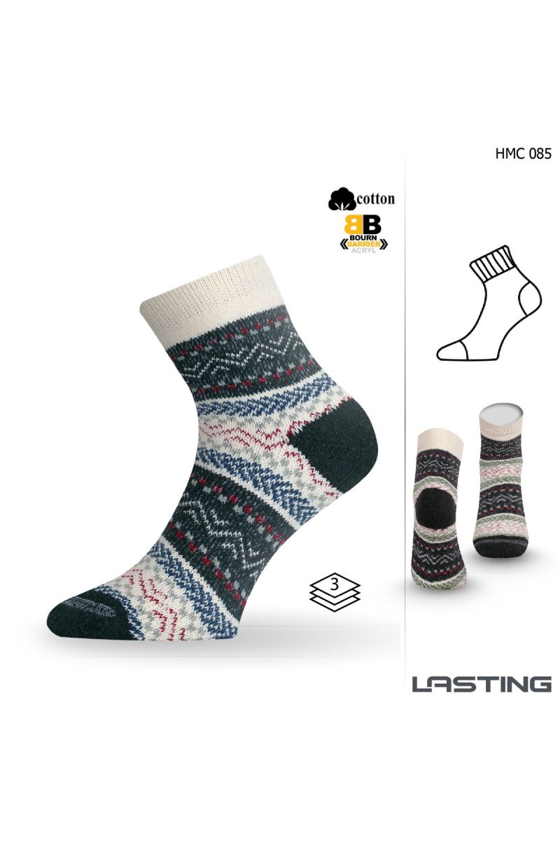 Lasting HMC 085 modrá silná ponožka Veľkosť: (42-45) L