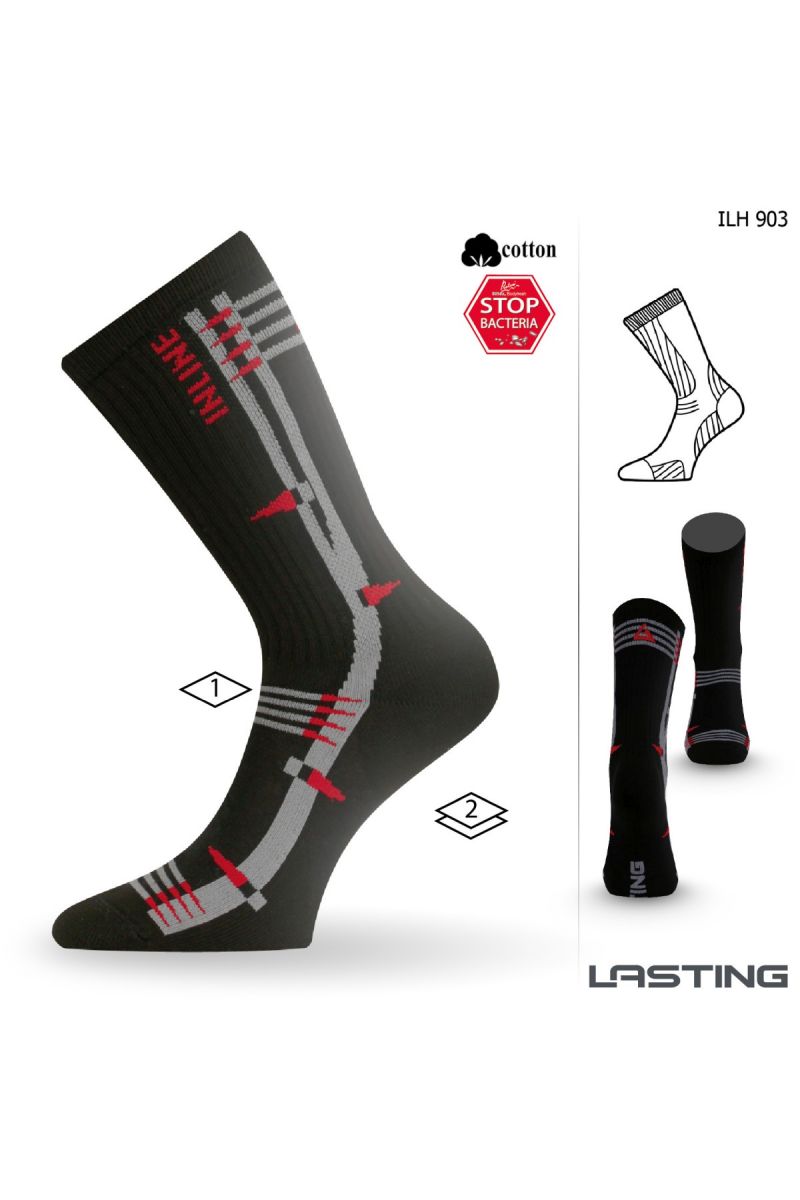 Lasting ILH 903 čierna Inline ponožky Veľkosť: (34-37) S