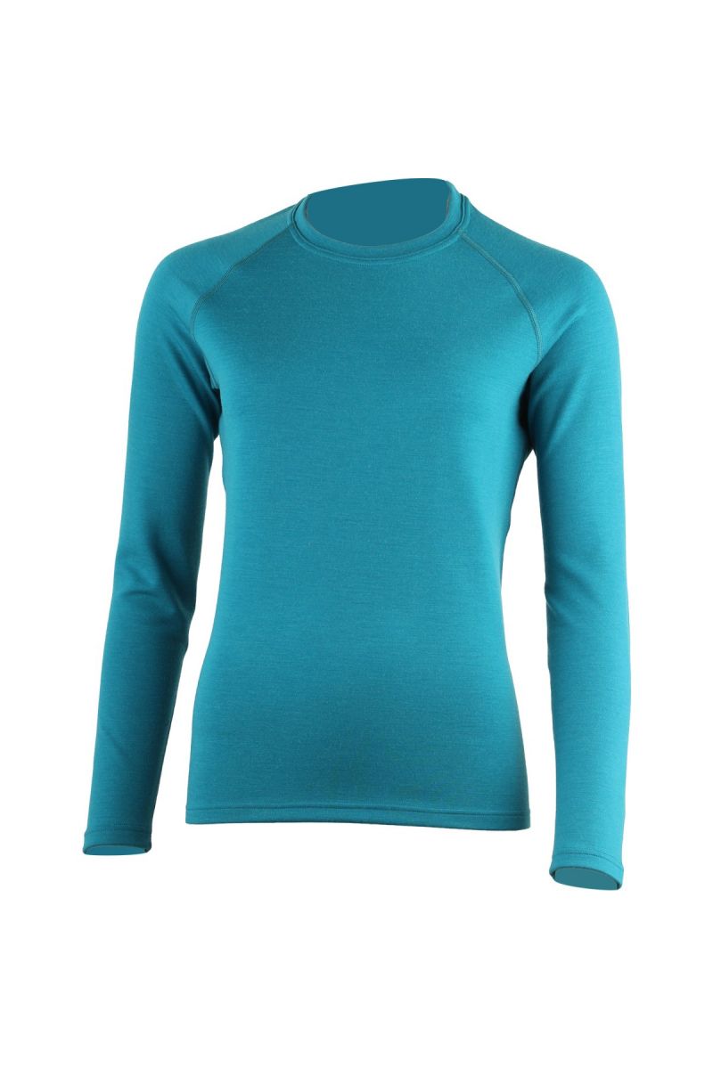 Lasting LENA 5858 dámska merino mikina modrá Veľkosť: L