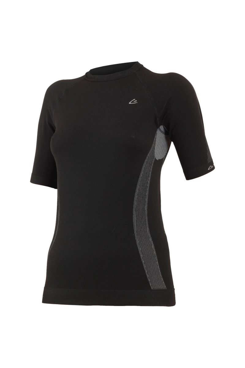 Lasting MARICA 9080 čierna termo bezšvové tričko Veľkosť: 2XL/3XL