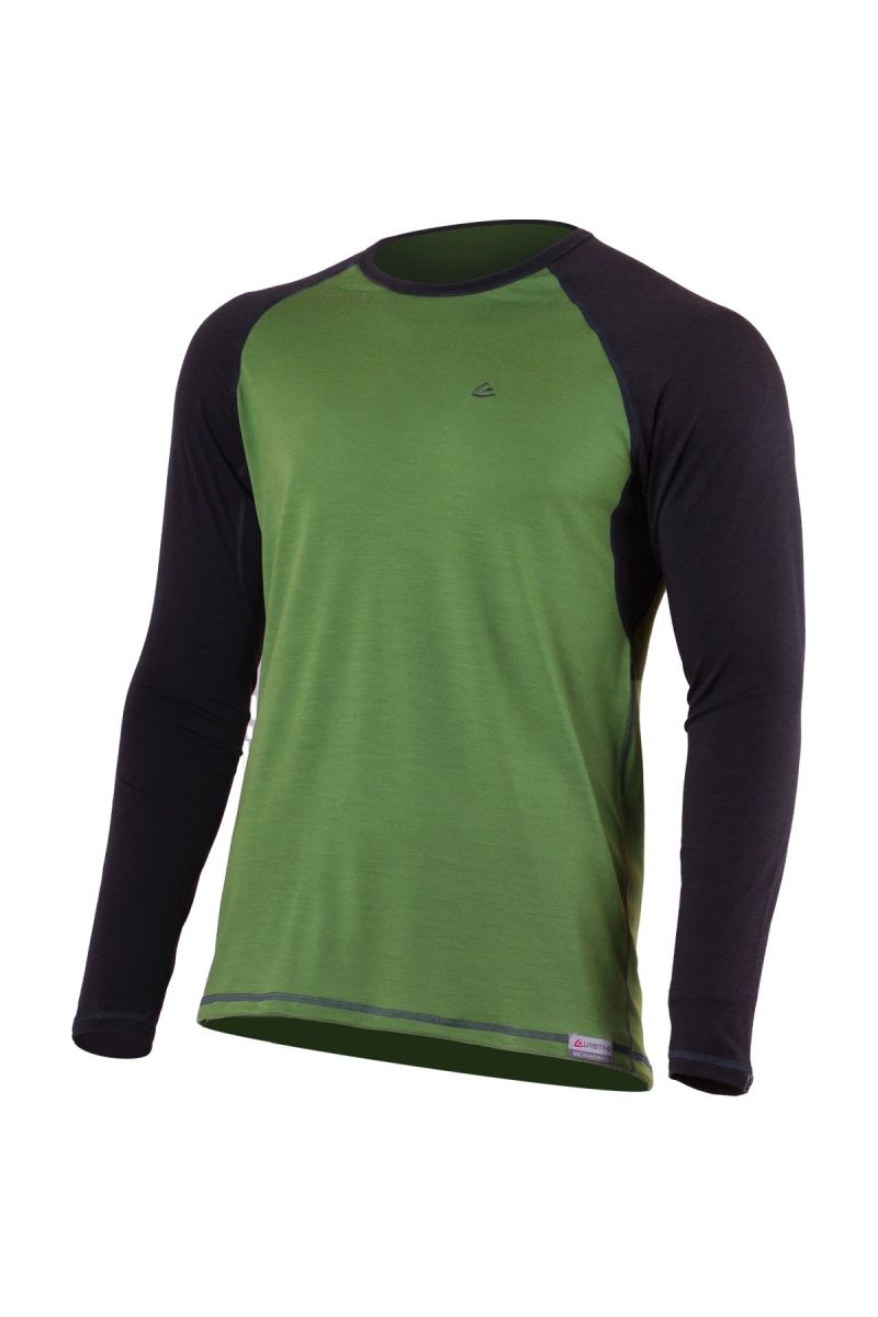 Lasting MARIO 6080 zelené pánske vlnené merino triko Veľkosť: L 8595067895468