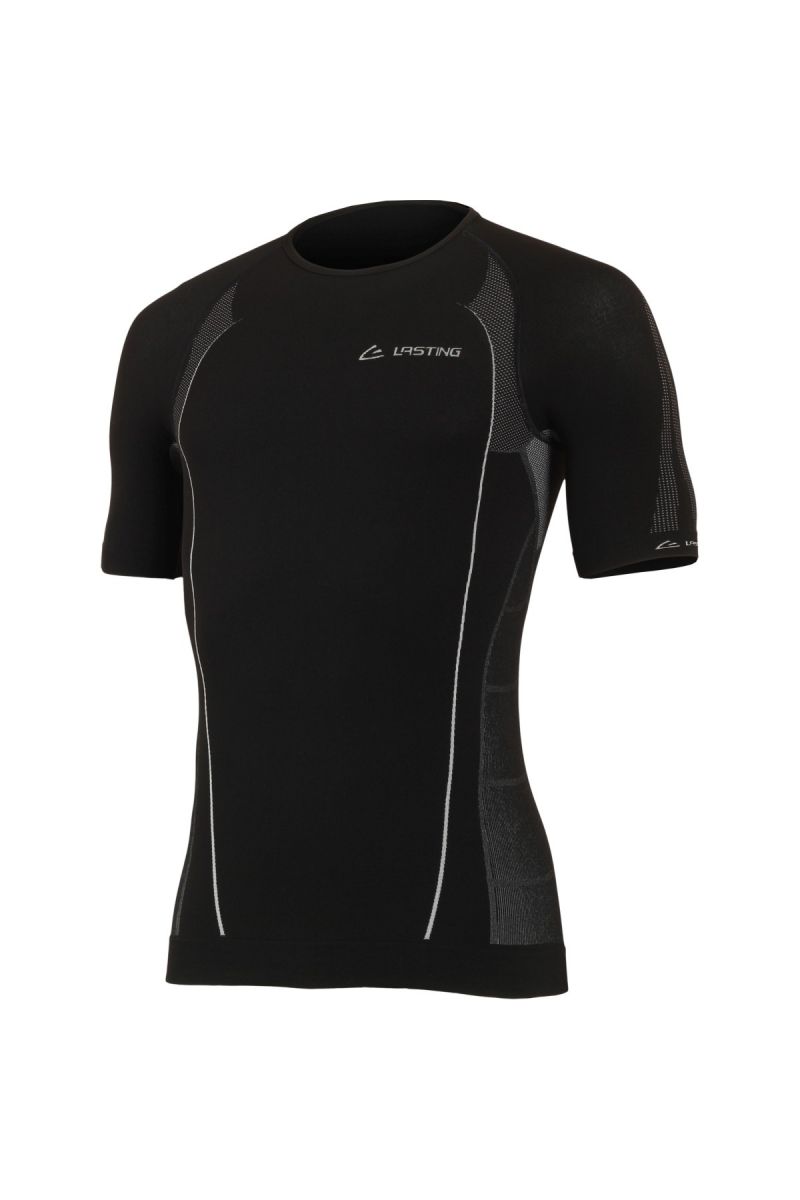 Lasting MARS 9080 čierna termo bezšvové tričko Veľkosť: XS/S