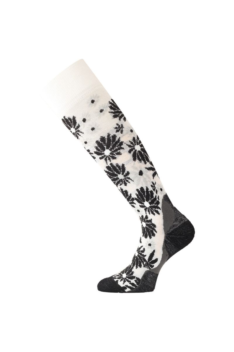 Lasting merino lyžiarske podkolienky SDD bielej Veľkosť: (42-45) L