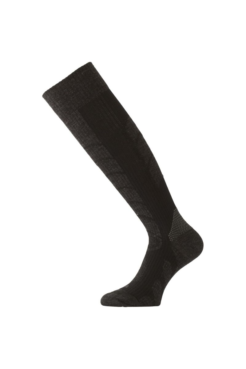 Lasting merino lyžiarske podkolienky SWE čierne Veľkosť: (42-45) L