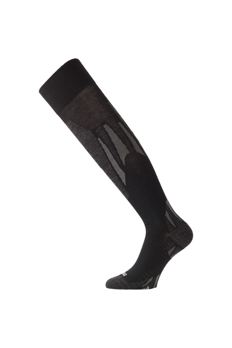 Lasting merino lyžiarske podkolienky SWW šedej Veľkosť: (34-37) S