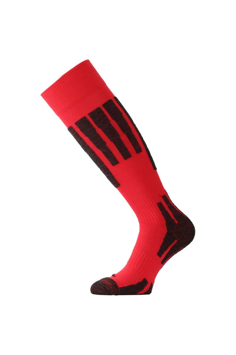 Lasting merino lyžiarske podkolienky SWZ červené Veľkosť: (38-41) M