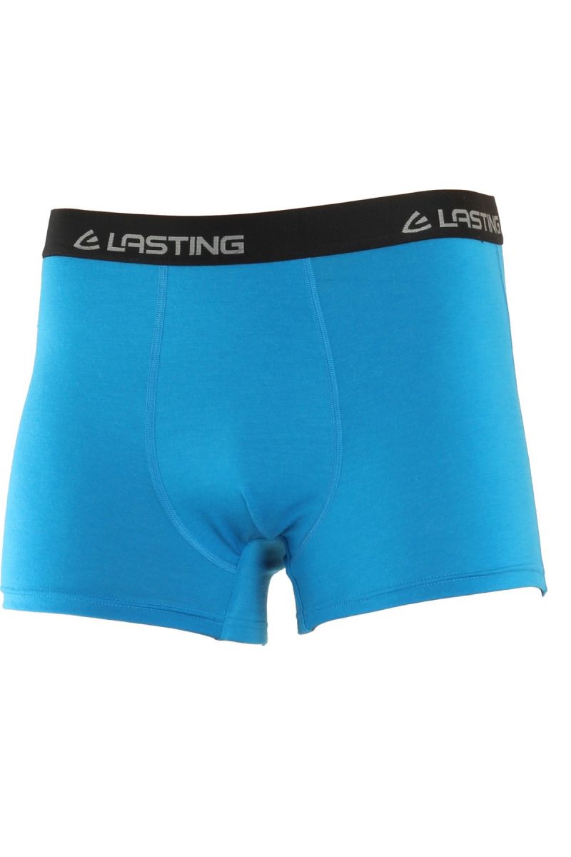 Lasting Noro 5151 modré vlnené merino boxerky Veľkosť: M