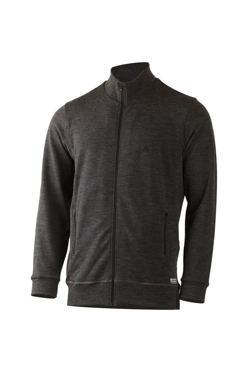 Lasting pánska merino mikina THERM šedá Veľkosť: S