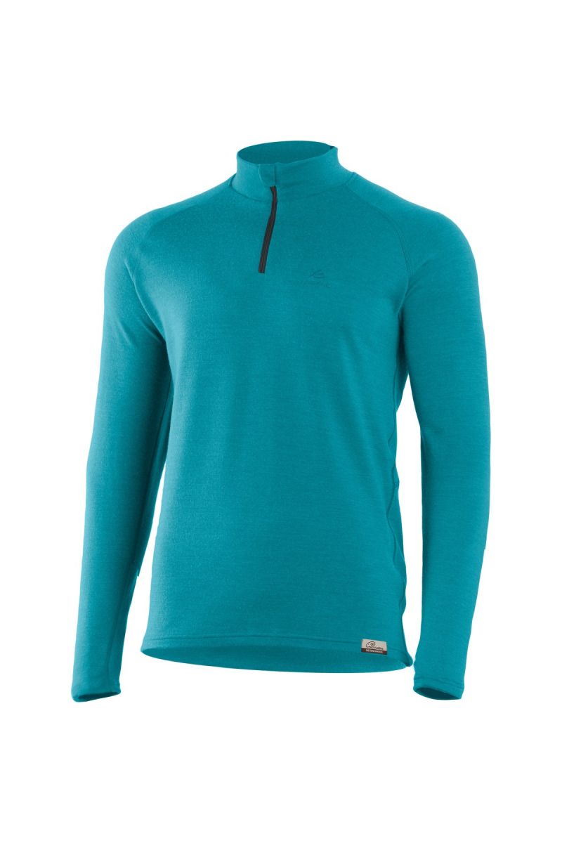 Lasting Wary 5859 modrá vlnená merino mikina Veľkosť: L