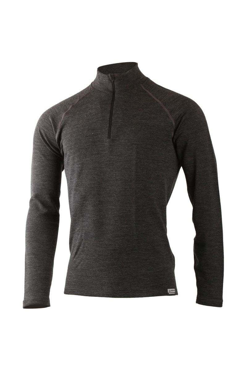 Lasting pánska merino mikina Wary šedá Veľkosť: XL
