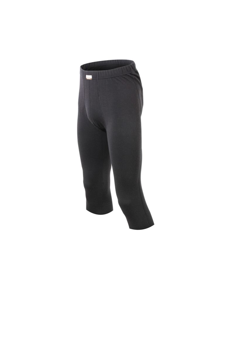 Lasting pánske merino spodky 3/4 AMON čierne Veľkosť: XXL
