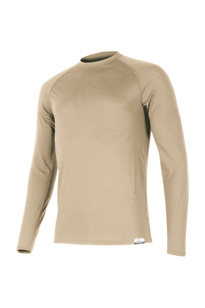 Lasting pánske merino tričko ATAR 7070 béžové Veľkosť: M