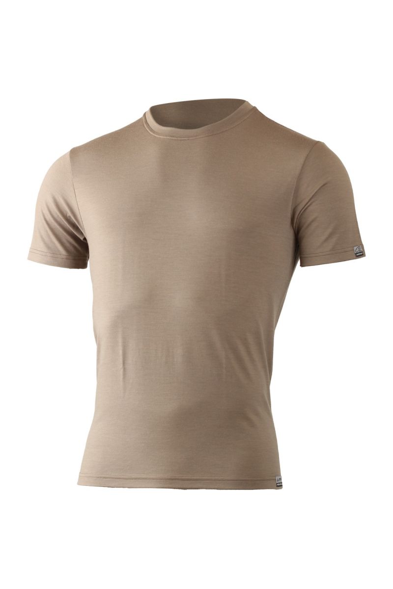 Lasting pánske merino tričko CHUAN 7373 hnedá Veľkosť: XXL 8596445004304