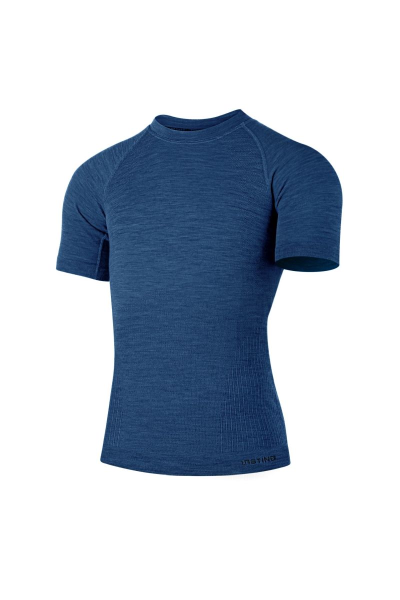 Lasting pánske merino tričko MABEL 5160 modré Veľkosť: S/M