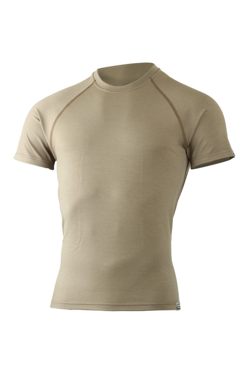 Lasting pánske merino tričko QUIDO 7373 hnedá Veľkosť: M