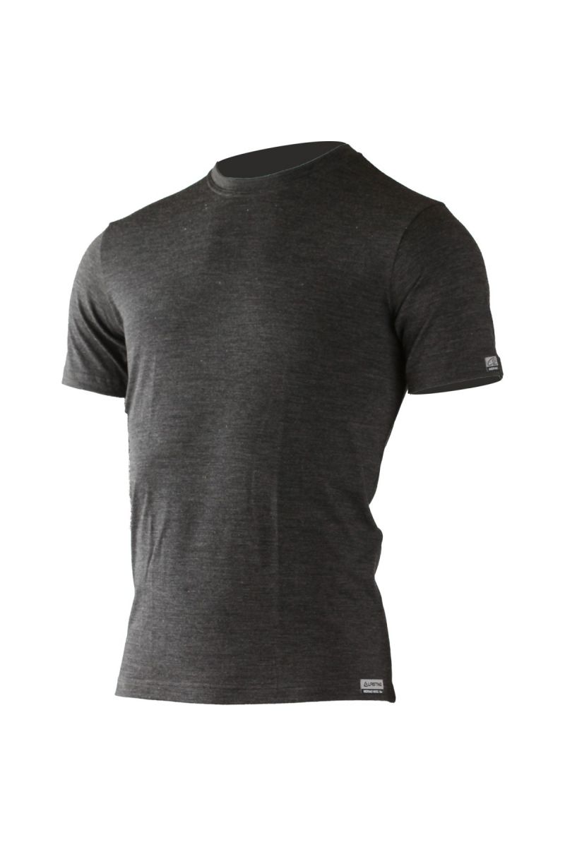 Lasting pánske merino tričko QUIDO 8169 tmavo šedé Veľkosť: XL