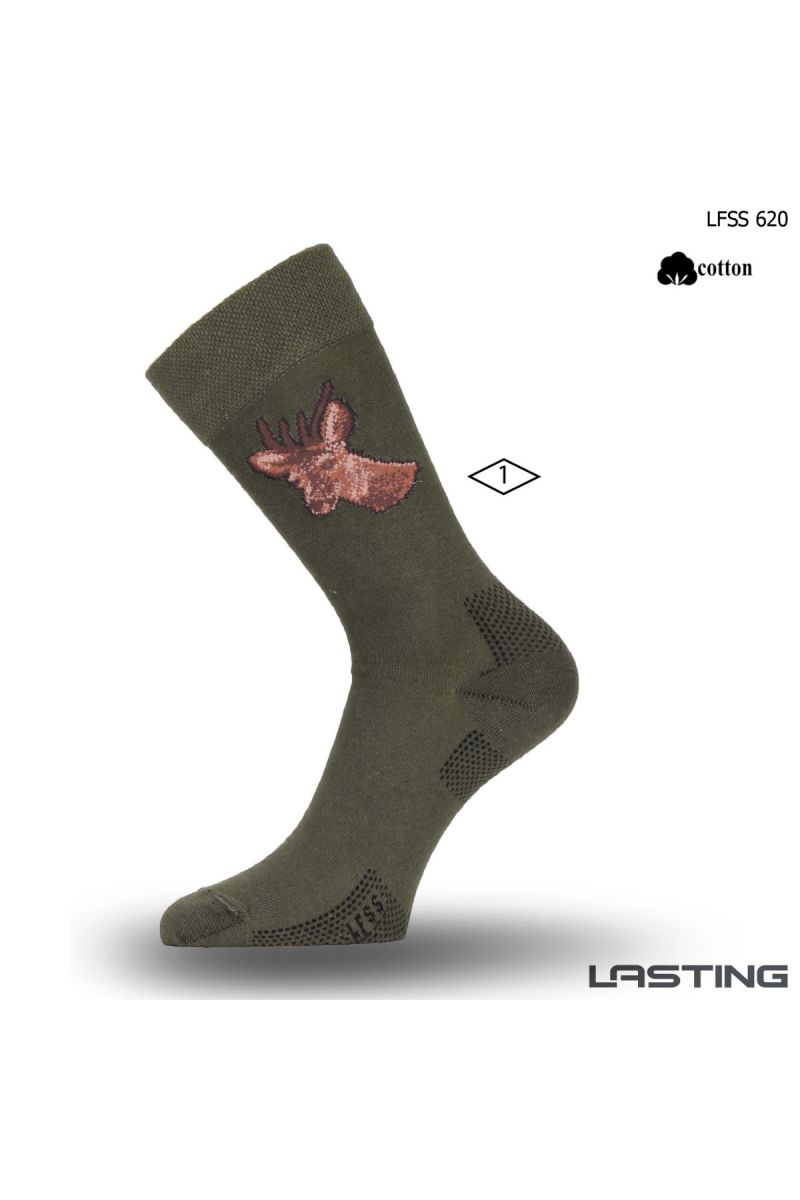 Lasting Ponožka LFSS 620 zelená Veľkosť: (42-45) L