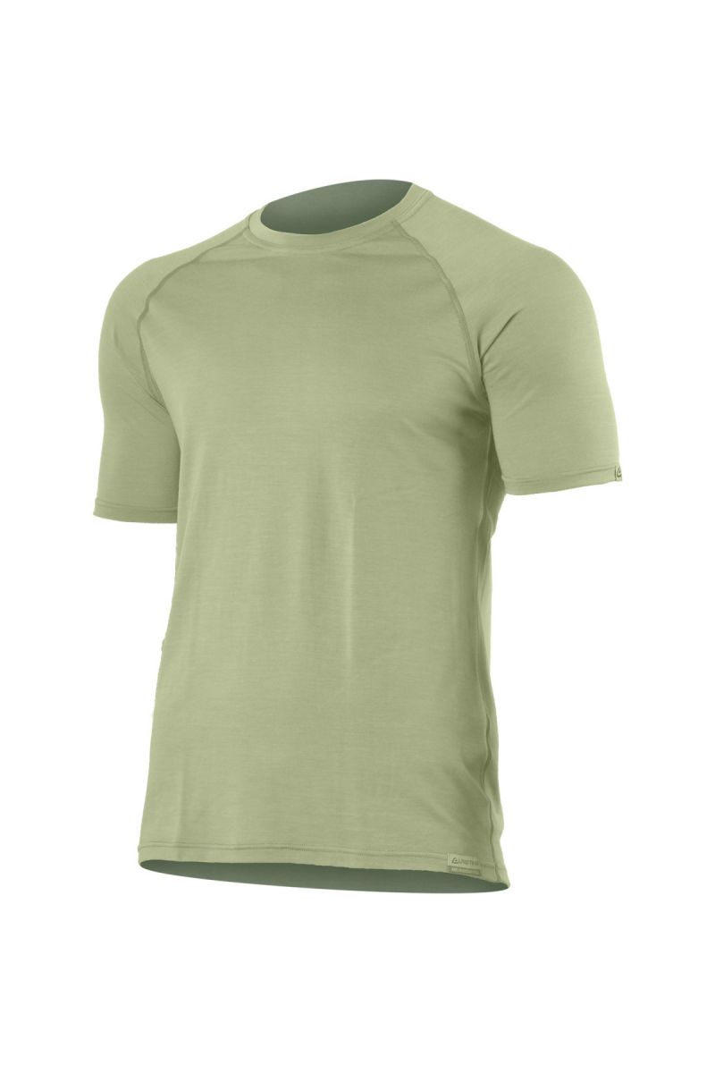 Lasting Quido 6767 svetlo zelené pánske vlnené Merino tričko Veľkosť: L 8595067885476