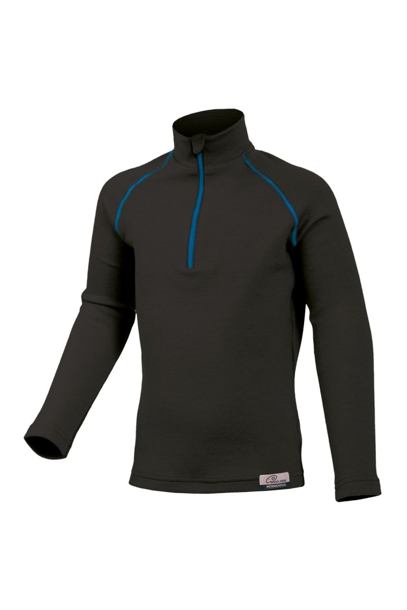 Lasting SOLY 9051 čierna Merino mikina Veľkosť: 110