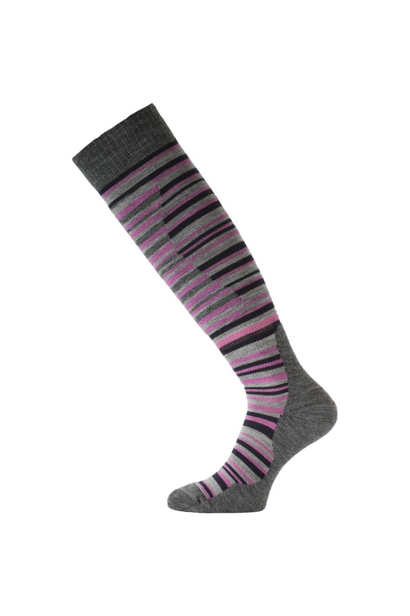 Lasting SWP merino lyžiarske podkolienky ružové Veľkosť: (42-45) L