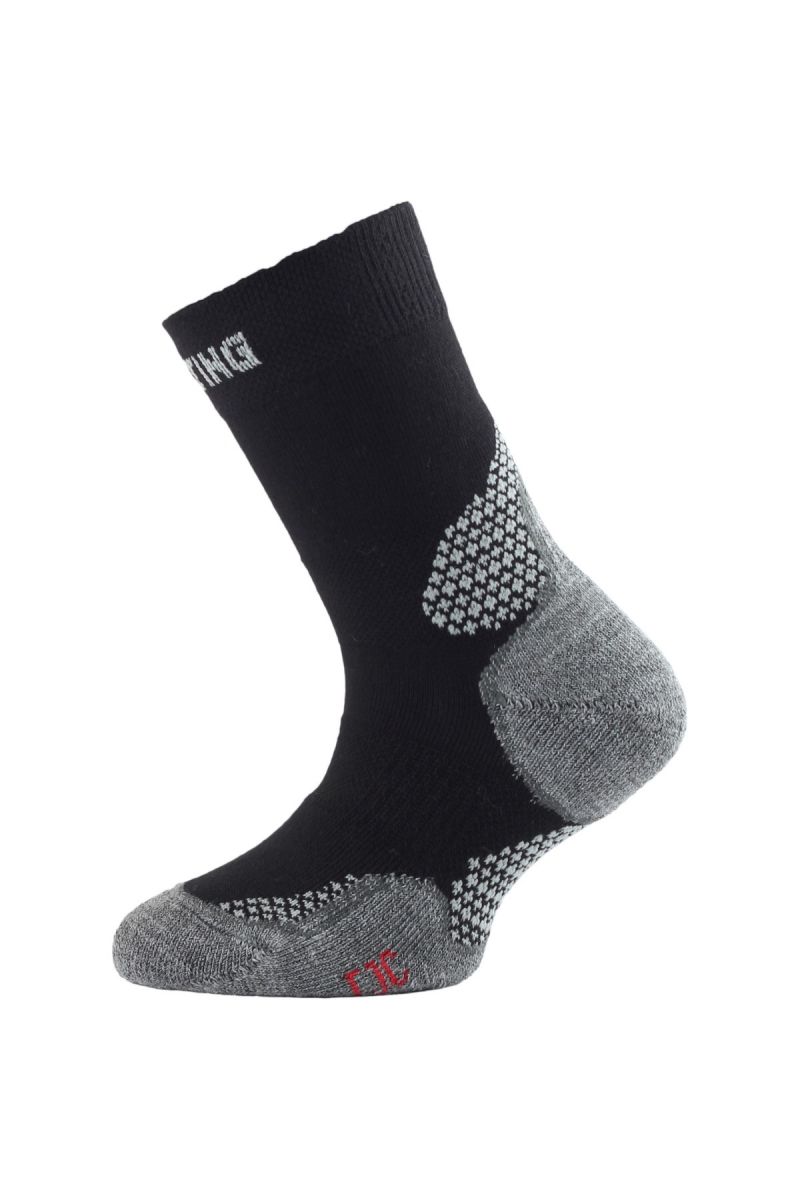 Lasting TJC 900 čierna trekingová ponožka junior Veľkosť: (34-37) S 8595067817323