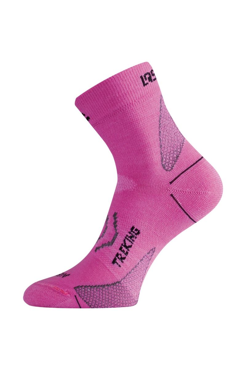 Lasting TNW 498 ružová merino ponožka Veľkosť: (34-37) S
