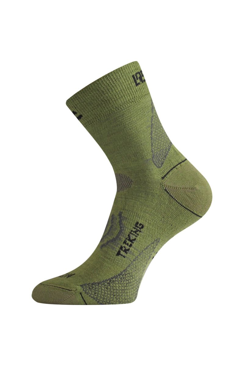 Lasting TNW 698 zelená merino ponožka Veľkosť: (42-45) L ponožky