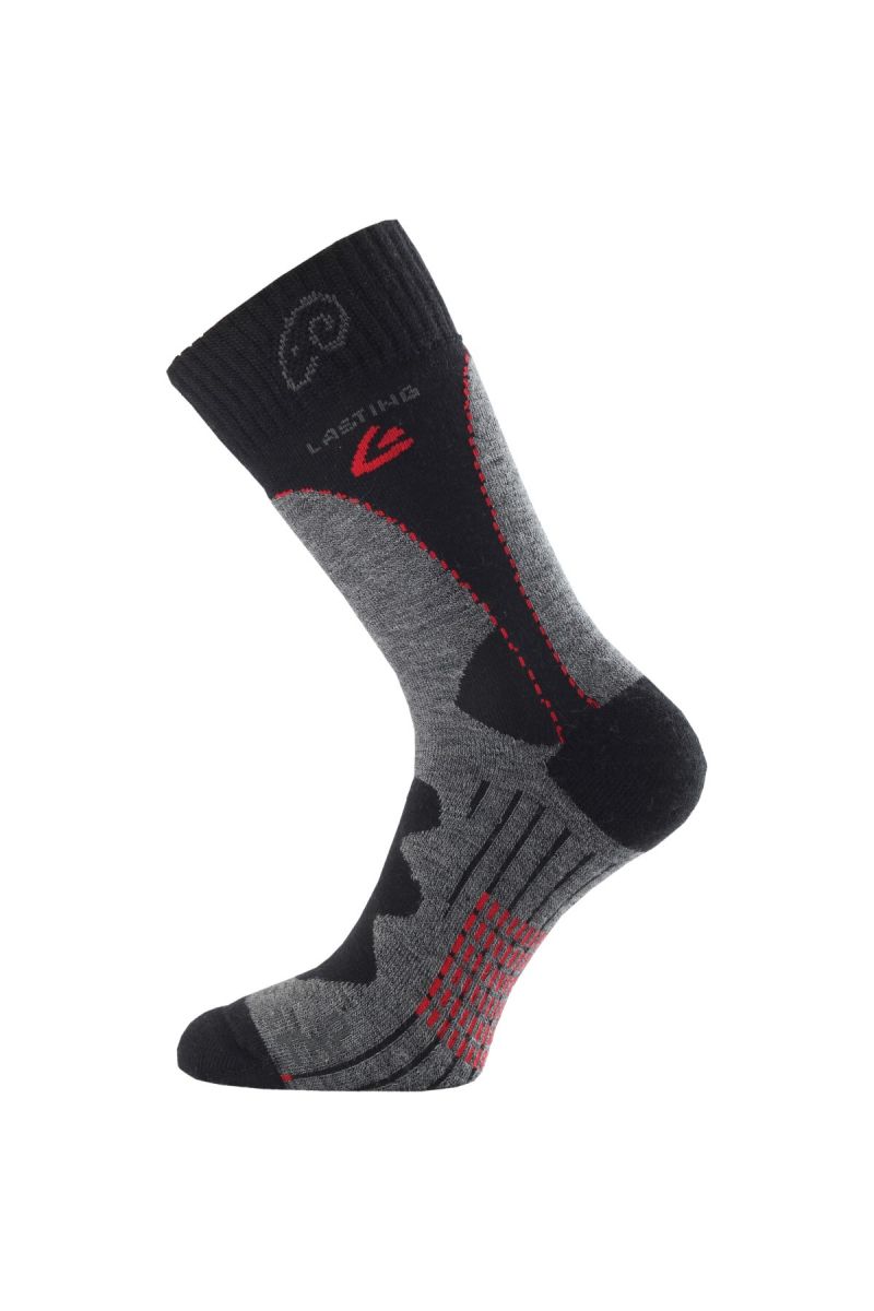 Lasting TWA 809 šedá merino ponožky Veľkosť: (38-41) M