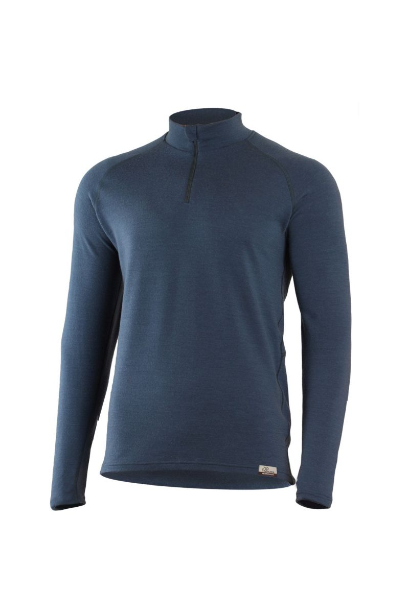 Lasting Wary 5659 modrá vlnená merino mikina Veľkosť: L