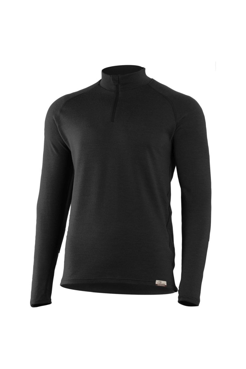 Lasting Wary 9099 čierna vlnená merino mikina Veľkosť: S 8595067808000