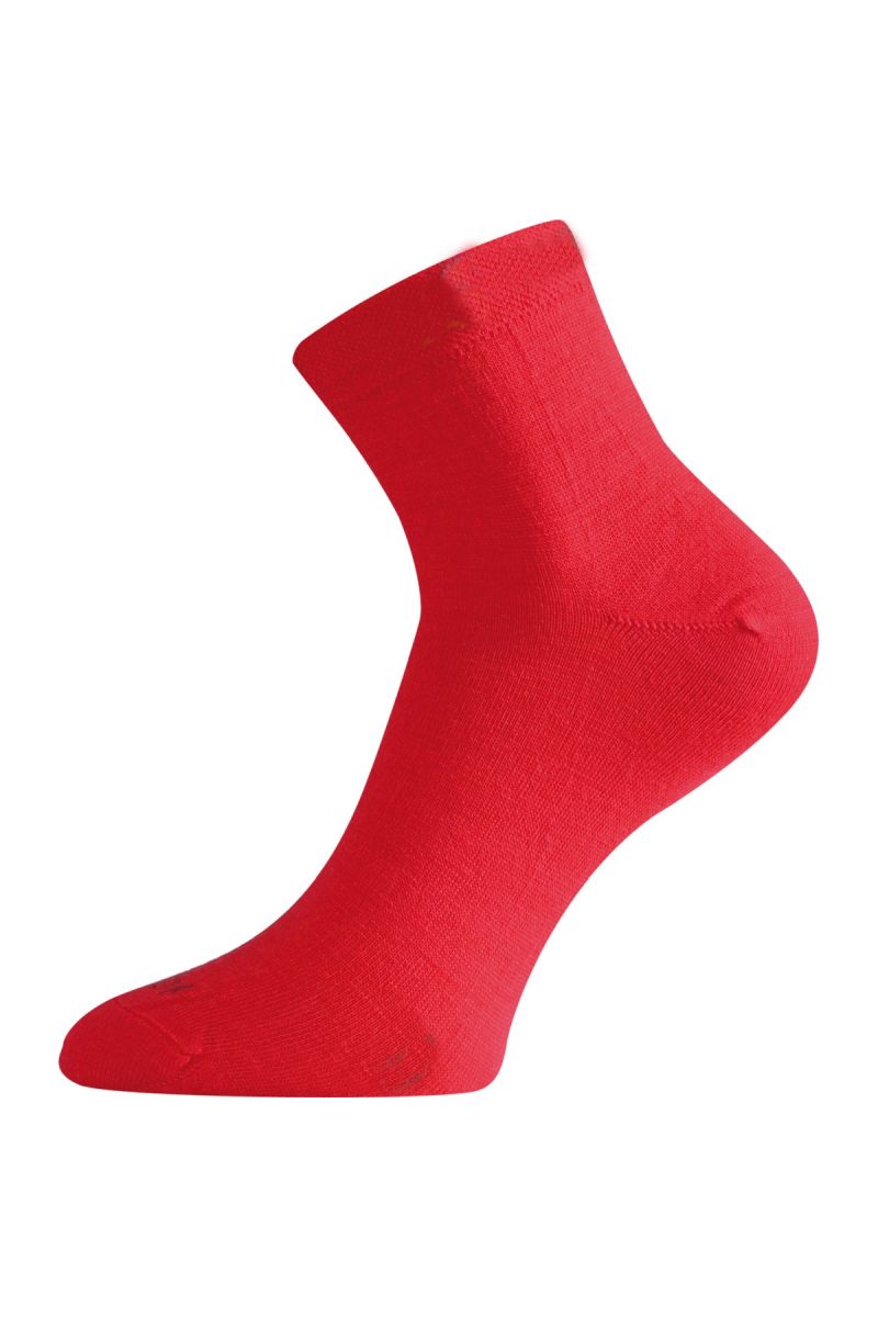 Lasting WAS 388 červené ponožky z merino vlny Veľkosť: (38-41) M ponožky