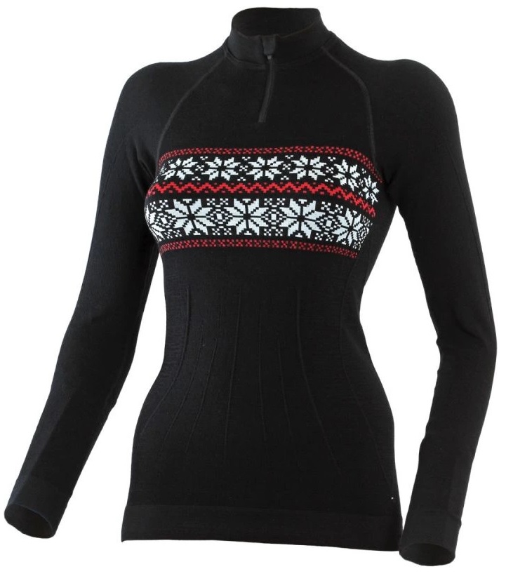 Lasting WIGI 9N13 čierna bezšvová merino mikina Veľkosť: L/XL 8595067847986