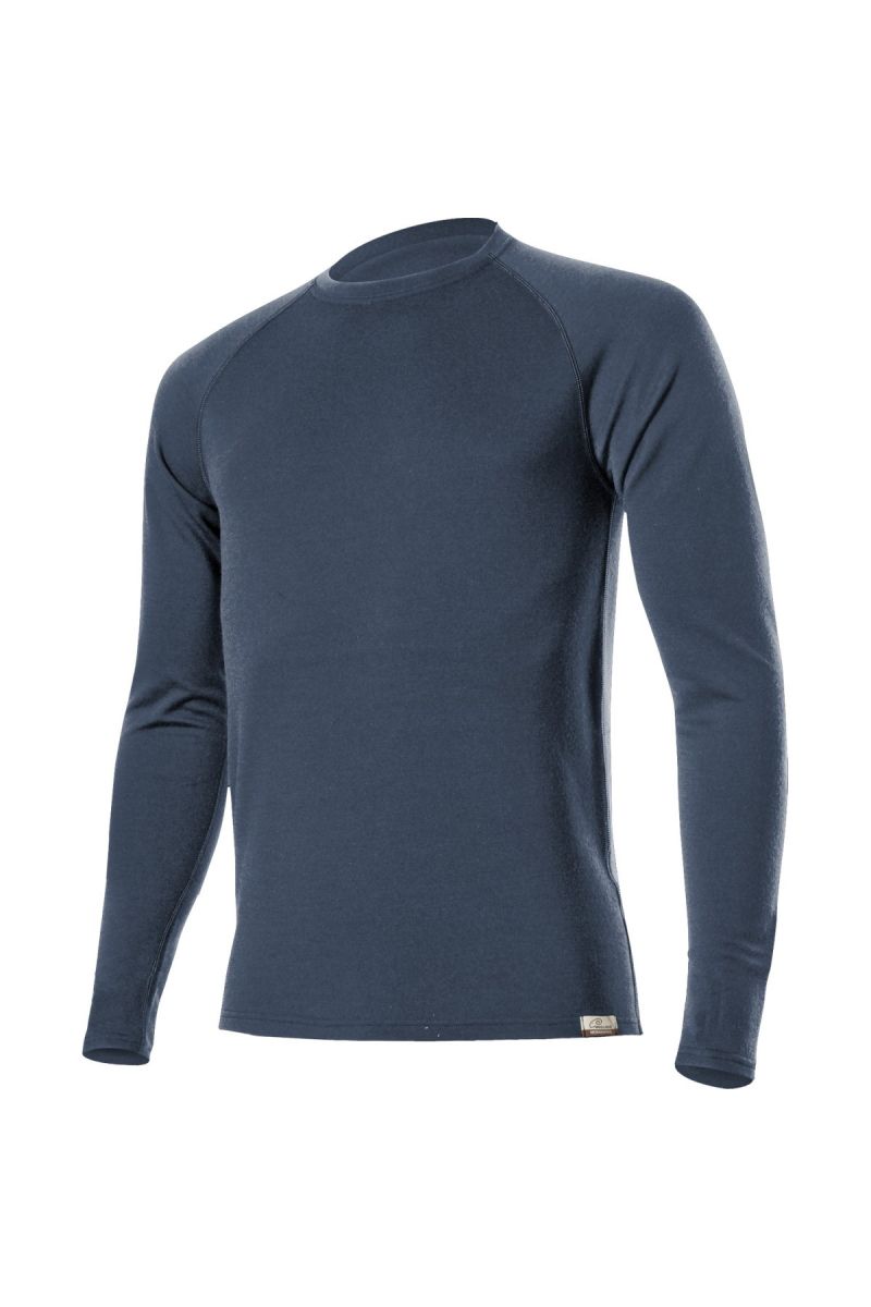 Lasting WITY 5656 modrá vlnená Merino mikina Veľkosť: XXL