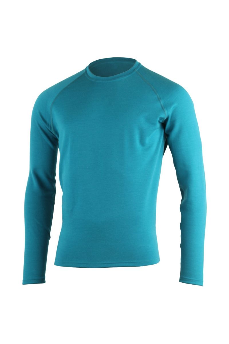 Lasting WITY 5858 modrá vlnená Merino mikina Veľkosť: XXL