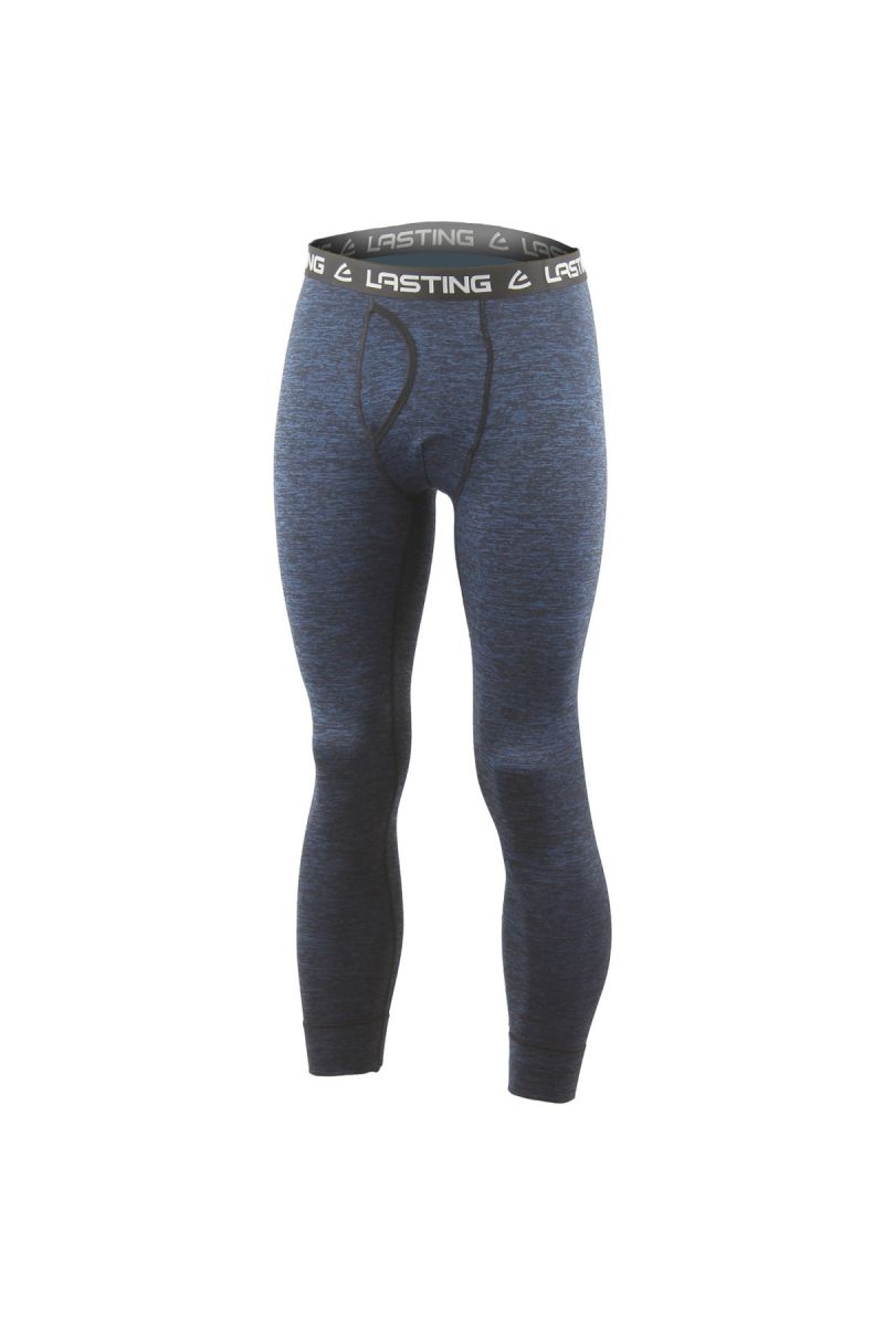 Lasting WRAK 3159 modrý melír vlnené merino spodky Veľkosť: XXL 8595067861357