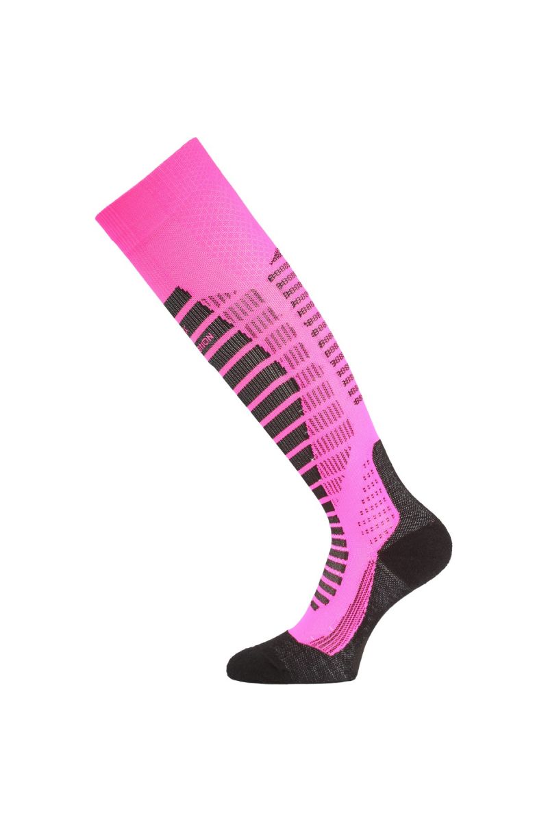 Lasting WRO 409 ružové lyžiarske podkolienky Veľkosť: (42-45) L