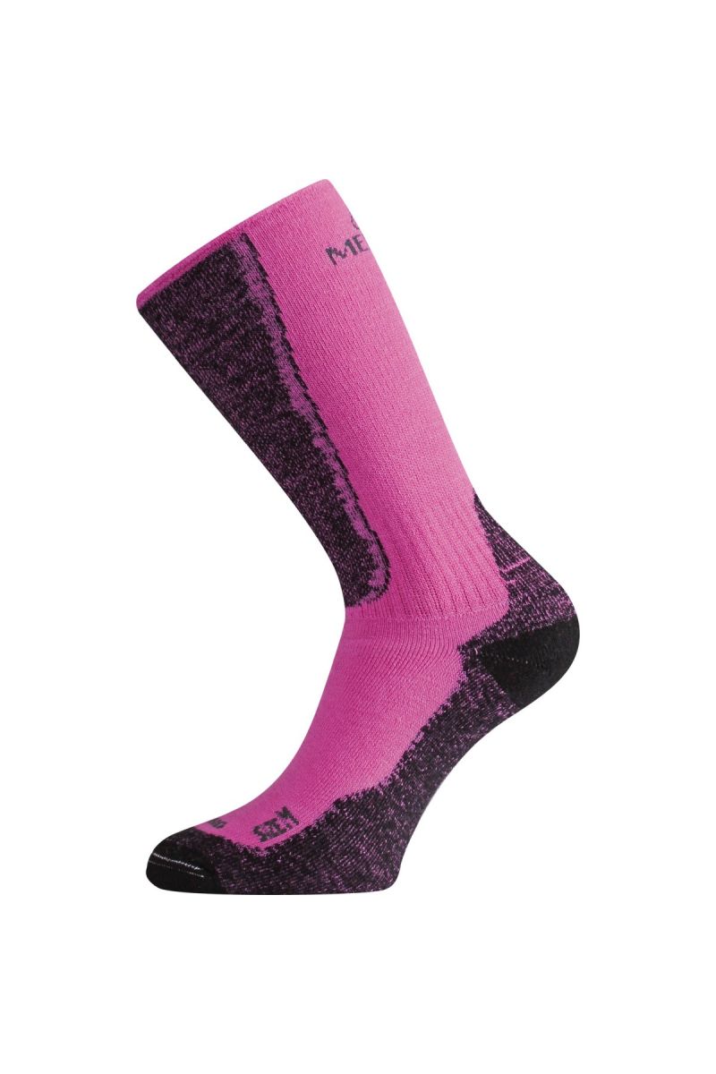 Lasting WSM 489 ružová merino ponožky Veľkosť: (38-41) M